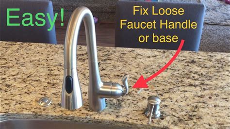 moen single handle kitchen faucet loose|How to Tighten a Loose Moen Single